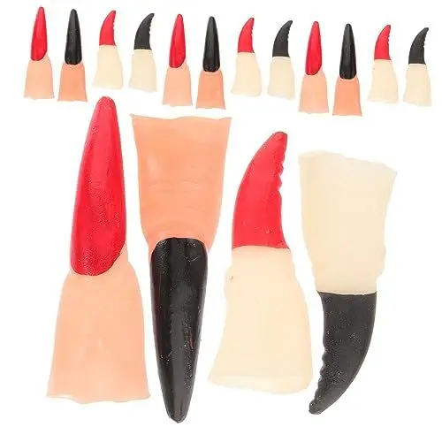 Produktbild: Gogogmee Gruselige Hexen-fingernägel 40 Stück Halloween Künstliche Finger Für Streiche Und Kostümpartys