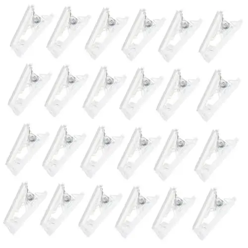 Produktbild: Gogogmee 40St selbstklebender Clip Wandclips zum Aufhängen transparenter Federclip büromaterial bürogadges Poster tapeziertisch kleine klare Clips selbstklebende kleine Clips Plastik