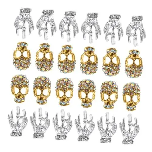 Produktbild: Gogogmee Eleganter -nagelkunst-schmuck 40 Stück Goldene Nagel-charms Strasssteine ​​für Festivals Und Veranstaltungen