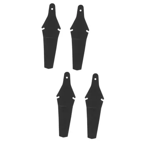 Produktbild: Gogogmee 4 Stück Fahrrad Kotflügel Fahrrad-schutzbleche Mountainbike Praktisches Radschutzblech Hinterer Kotflügel Fahrradschutzblech Spritzwassergeschützter Kotflügel Plastik Black