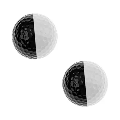 Produktbild: Gogogmee 4 Stück Golf Schwarz-weißer Ball Weiche Bälle Übungsbälle Softball-trainingsbälle Golf-Gadget Bälle Im Freien Golf-trainingsball Bälle Für Golfball Zubehör Obermaterial: Kunstharz
