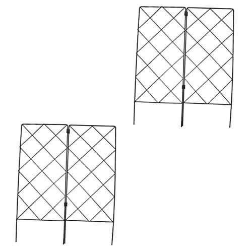 Produktbild: Gogogmee 4 Stück Kletterrankenständer Gartenspalier Pflanzenstütze Weinpflanzenständer Tomatenpflanzen Pflanzenrankenhalterung Pflanzenkletterregal Mini Rankenhalter