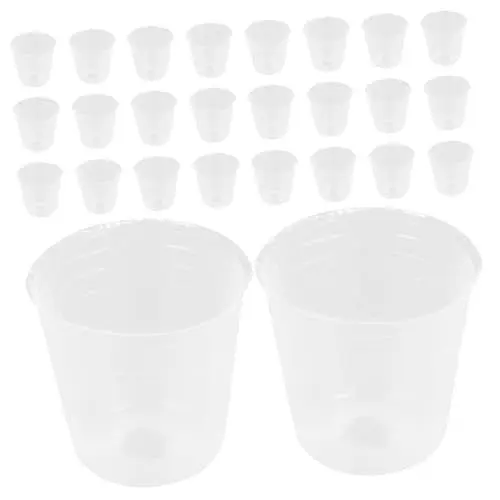 Produktbild: Gogogmee 50stücke Durchsichtige Pflanztöpfe Für Orchideen Atmungsaktive Anzucht Und Pflege-töpfe Für Sukkulenten Und Zimmerpflanzen Transparent Langlebig Und Stylish