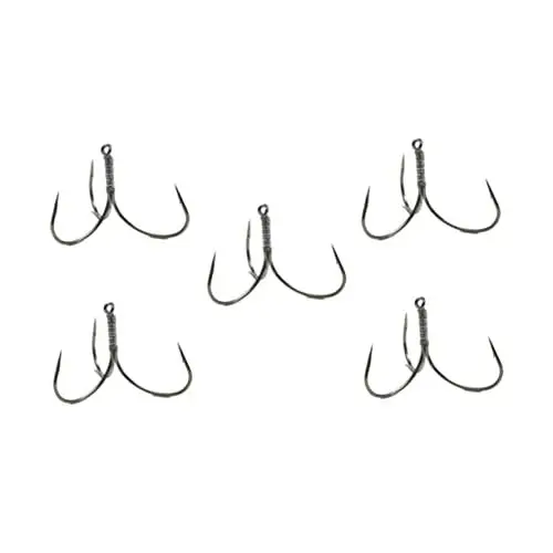 Produktbild: Gogogmee 5St Angelhaken DREI Klaue Bare uniclue Angeln zubehör Fishing Accessories fischerzubehör DREI Klauenangelhaken dreifach gebogener Haken Höhenhaken Angelhaken mit Widerhaken Silver