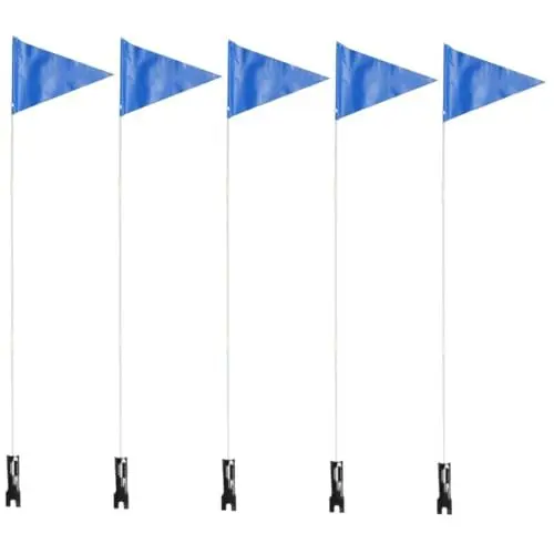 Produktbild: Gogogmee 5 Sets Reflektierender Fahnenmast Mit Stange Fahnenmast Für Lenker Fahnenmast Für Atv Anhänger Fahrräder Flagge Für Fahrräder Elektroroller Anhänger Sicherheitsflagge Für
