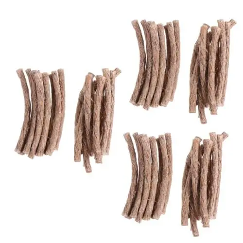 Produktbild: Gogogmee 60 STK Anzündholz feueranzünder Outdoor zündhölzer Camping-Hanfseil Hanfseil-Campingausrüstung zündbriefchen Grillanzünder Feuerstarter kampierende Feueranzünder Docht aus Hanfseil