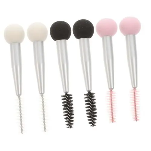 Produktbild: Gogogmee 6-in-1-make-up-schwamm-set – Doppelseitiger Pinsel Für Grundierung Rouge Mascara – Abfallfreies Beauty-tool – Damenkosmetik