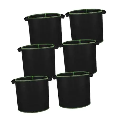 Produktbild: Gogogmee 6 Stücke Vlies Kartoffel Pflanzs Cke Dicke Atmungsaktive Gemüse Anzuchtbeutel für Zwiebeln und Kartoffeln Gartenbeh Lter für Pflanzen