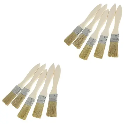 Produktbild: Gogogmee 72 Stück Massive Holzpinsel Aquarell Malpinsel Holz DIY Lackpinsel Seidenmähne Heftpinsel Zum Grillen