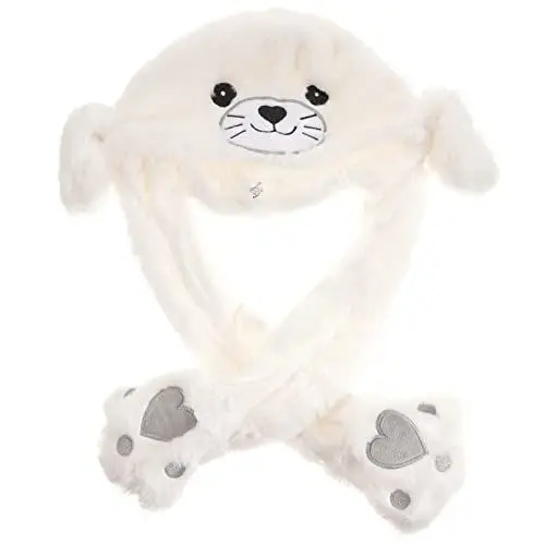Produktbild: Gogogmee Plüsch-partyhut Mit Beweglichen Ohren Tierkopfschmuck Für Jungen Und Mädchen Karneval Rollenspiele