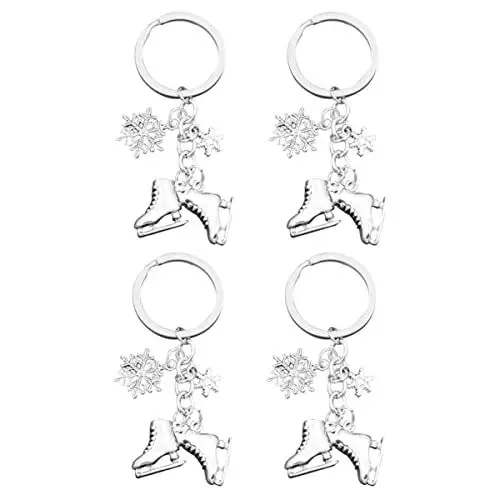 Produktbild: Gogogmee Charms Anhänger Schmuck Party Hängende Schlittschuhe Geschenkanhänger Gefälligkeiten Dekorative Zurück Graduierung Schuhe Armbänder Souvenir Ring Auto Schlüsselanhänger