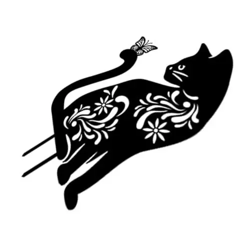 Produktbild: Gogogmee Tier Hof Zeichen Katze Garten Stake Feine Handwerkskunst Outdoor Dekorative Stake
