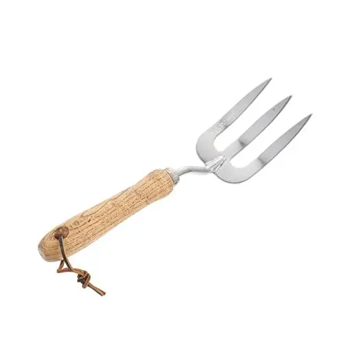 Produktbild: Gogogmee Edelstahl Gartenwerkzeug Mit DREI Zähnen Praktische Handgabel Für Pflanzen Geeignet Für Unkrautstechen Umtopfen Und Grabearbeiten Leicht Und Platzsparend