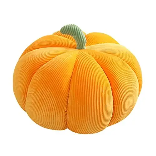Produktbild: Gogogmee Kürbis Kissen Halloween-Kissen Plüsch Halloween-Spielzeug Dekokissen Fürs Bett Kürbis Stofftier 3D-kürbis-Kissen Kürbis-wurfkissen Kürbiskissen Stoffkissenspielzeug Pp Baumwolle