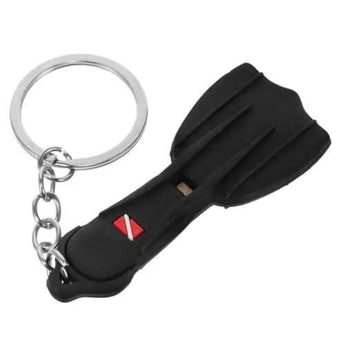 Produktbild: Gogogmee Keychain Silikon Tauchen Flipper Charme Keychain Decor Tauchen Andenken Für