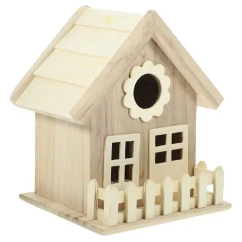 Produktbild: Gogogmee Natürliches Vogelhaus Aus Holz Dekoratives Vogelnest Für Den Garten Im Freien Vogelhaus Vogelhaus- Vogelfutterstation Zufälliger Stil