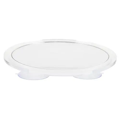 Produktbild: Gogogmee reisespiegel travel Mirror Silve Kosmetikspiegel mit Saugnapf Bad Saugnapf Kosmetikspiegel Reise-Vergrößerungsspiegel Badezimmer Vergrößerungsspiegel vergrößerter Spiegel ABS-Glas