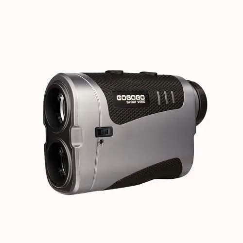 Produktbild: Gogogo Sport Vpro Golf/Jagd Entfernungsmesser 1500 Yard mit Slope-Schalter, ± 0,5M Genauigkeit, Magnetstreifen, Wiederaufladbar, 7X Entfernungsmesser Jagd mit Pulsvibration, Turniermodus für Golf