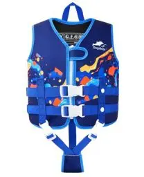 Produktbild: Gogokids Kinder Schwimm Weste Schwimmende Jacke – Kleinkind Badeanzug Assist Bademode Schwimmtraining Auftrieb Badeweste Neopren Schwim Jacket für 1–9 Jahre 13-30kg