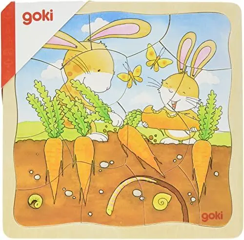 Produktbild: goki Schichtenpuzzle Gemüsebeet