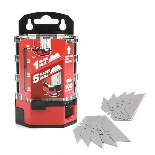 Produktbild: Goldblatt G08283 Allzweckklingen aus gehärtetem SK2M-Stahl, mit Spender, 100 Stück