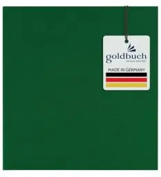 Produktbild: goldbuch 24806 Fotoalbum Summertime Trend, 25 x 25 cm, Fotobuch mit 60 weiße Seiten & Pergamin Trennblättern, Foto Album aus Leinen, Erinnerungsalbum, Dunkelgrün