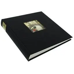 Produktbild: goldbuch 24897 Fotoalbum mit Fensterausschnitt, Bella Vista, Erinnerungsalbum 25 x 25 cm, Foto Album 60 weiße Seiten mit Pergamin-Trennblättern, Fotobuch aus Leinen, Schwarz