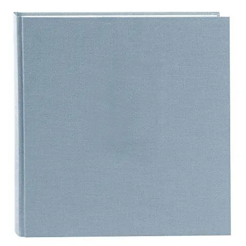 Produktbild: goldbuch 27607 Fotoalbum Summertime Trend 2, Fotobuch mit 60 weißen Seiten mit Pergamin Trennblätter, Foto Album mit Leinen Einband, bis zu 600 Bilder, Hochwertiges Papier, Blau / Grau, 30 x 31 cm
