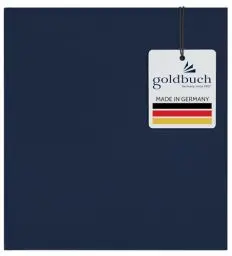 Produktbild: goldbuch 31708 Fotoalbum, Summertime, Fotobuch mit 100 weiße Seiten & Pergamin Trennblättern, Foto Album aus Leinen, Erinnerungsalbum, 30 x 31 cm, Blau