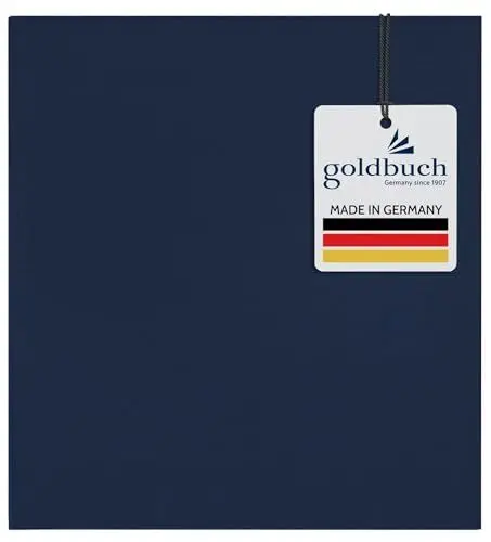 Produktbild: goldbuch 31708 Fotoalbum, Summertime, Fotobuch mit 100 weiße Seiten & Pergamin Trennblättern, Foto Album aus Leinen, Erinnerungsalbum, 30 x 31 cm, Blau