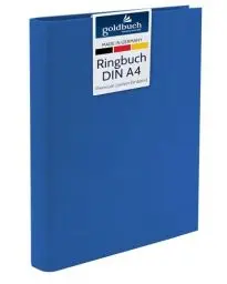 Produktbild: goldbuch 37916 Foto Ringbuch, Bella Vista, Foto Album 26 x 32 cm, Fotobuch Ordner aus Leinen, Fotoordner zum Selbstgestalten und Befüllen, Format DIN A4, ideal für Reise & Urlaub, Blau