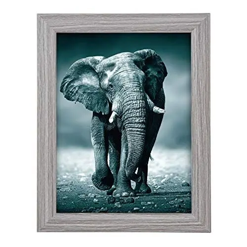Produktbild: goldbuch 92 0743 Bilderrahmen Toscana aus Holz, Fotorahmen für Bild im 13x18 cm Format, Portraitrahmen mit Aufsteller & Wandhalterung, Einzelrahmen aus MDF, Foto Rahmen, grau