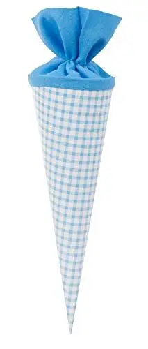 Produktbild: Schultüte 35cm Karo blau