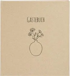 Produktbild: goldbuch Gästebuch Blumen für Dich, Fotogästebuch mit 176 weiße Seiten und Lesezeichen, Einband aus Strukturiertem Buchbindepapier mit Prägung, Fotobuch, Papier, ca. 23 x 25 x 2 cm
