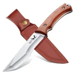 Produktbild: Golden Bird Outdoor Messer Survival Messer Full Tang 14.5cm Jagdmesser Feststehende Klinge mit Scheide Scharf Bushcraft Messer Outdoor für Camping, Wandern – Biest-Serie Nashorn