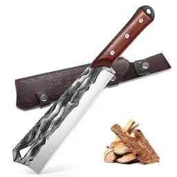 Produktbild: Golden Bird Survival Messer zum Hacken, Outdoor Messer 35 cm Messer Outdoor Spalten & Schneiden Jagdmesser aus Edelstahl Hartholzgriff Bushcraft Messer