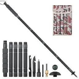 Produktbild: Golden Bird Wanderstöcke Survival 12 in 1 Trekkingstöcke Multifunktionale Wanderstock Verstellbare Aluminium mit Messer im Griff für Outdoor Wandern Camping Bergsteigen Trekking