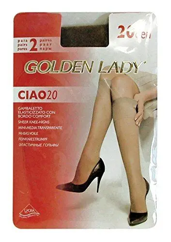 Produktbild: Golden Lady Unisex CALZEGAM2GDAINO Kniestrümpfe im Umschlag Ciao 20 Den Daino 2 Paar 2 gr