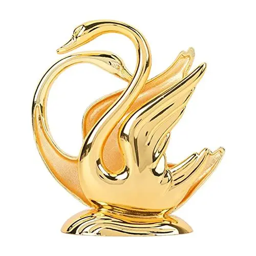 Produktbild: Golden Swan Serviette Halter, Metall Schwan Tissue Dispenser Moderne Tisch Serviette Halter Spiegel Seite Serviette Aufbewahrung Ständer für Zuhause, Restaurant, Küche, Bar, Hotel