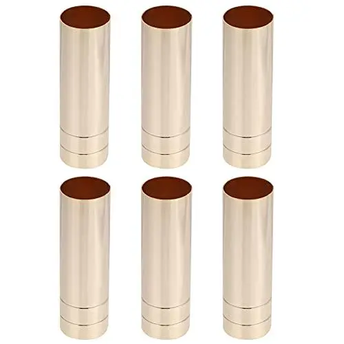 Produktbild: Goldener Kronleuchter Kerzenlichtabdeckungshülsen Sockel Candelabra Base 6 Stücke