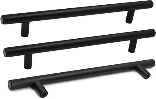 Produktbild: goldenwarm 15 Stück Möbelgriffe Schwarz 160mm Schrankgriffe Schwarz Griffe für Küchenschränke Türgriffe Küche Möbelgriffe Edelstahl Küchengriffe Schwarz Griffe Möbel Schwarz