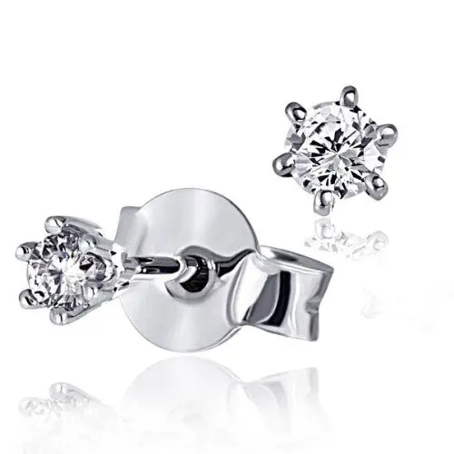Produktbild: Goldmaid Damen-Ohrstecker 585 Weißgold 2 Diamanten 0,10ct Ohrringe Brillanten Schmuck