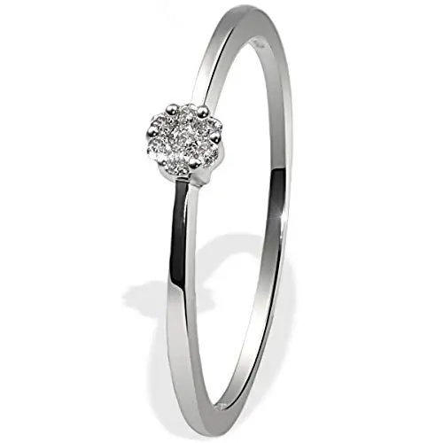 Produktbild: Goldmaid Damen-Ring 585 Weissgold mit 7 Diamanten 56 Pa R4143WG56 Brillanten Diamantring Verlobung