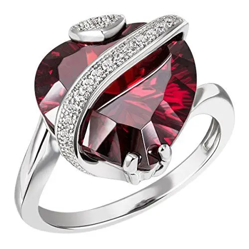 Produktbild: Goldmaid Damen-Ring Silber 925, Rubinrot Grösse 60