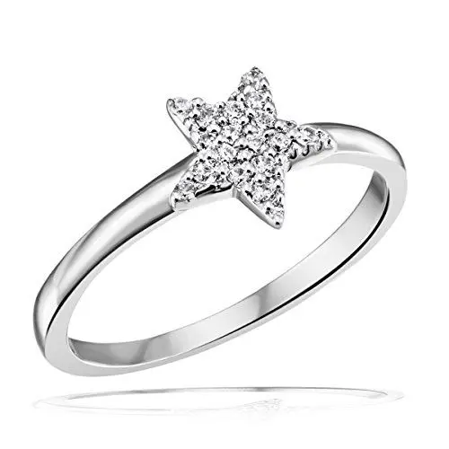 Produktbild: Goldmaid Damen-Ring Stern 925 Sterlingsilber 16 Zirkonia Gr. 56 Fo R5209S56 Schmuck