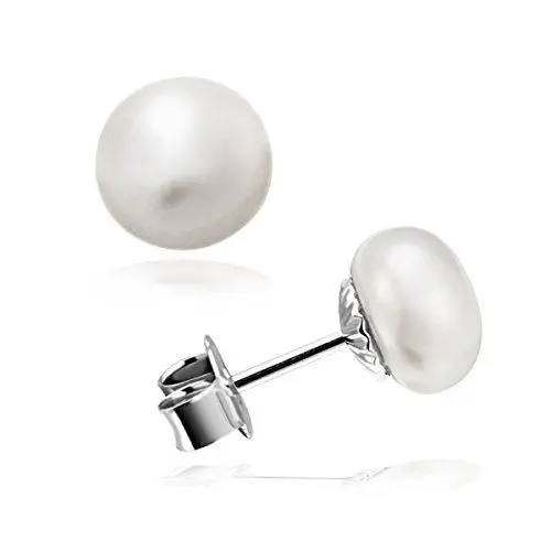 Produktbild: Goldmaid Damen Perlohrstecker 2 Süßwasserzuchtperlen ca. 6-7mm weiß 925 Sterlingsilber Perlenohrringe Schmuck
