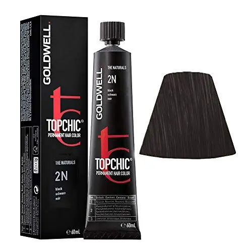 Produktbild: Goldwell Topchic Haarfarbe Schwarz 2N, 1er Pack (1 x 60 ml)