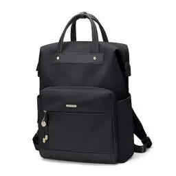 Produktbild: GOLF QUALITY Rucksack Damen, Herren Schulrucksack 15,6 Zoll Laptop Modern Unisex Rucksack mit Laptopfach Casual Daypack für Hochschule Reise Arbeit Schulranzen Cityrucksack Schwarz