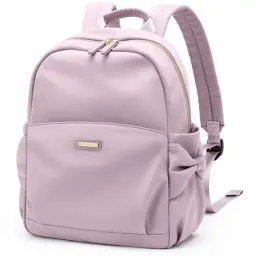 Produktbild: GOLF QUALITY Rucksack Damen Klein Wasserdicht Rucksack Cityrucksack Backpack Women Modern Backpack Damen Nylon für Reisen Arbeit Schule Causal Daypack, Lässige Schulrucksack für Frauen Rosa Lila