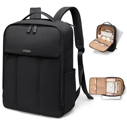 Produktbild: GOLF QUALITY Rucksack Herren, Groß Damen Laptop Rucksack 16 Zoll Schulrucksack Anti Diebstahl Business Arbeit Reisen Backpack für Lehrer College Bag,Wasserdicht Causal Daypack Schwarz